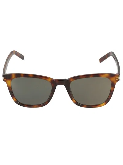 Saint Laurent Sl 716 Slim Sunglasses In Green