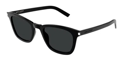 Saint Laurent Sl 716/k Slim Asian Fit 001 Women's Sunglasses Black Size 53 - Free Rx Lenses  - Free Rx Lenses