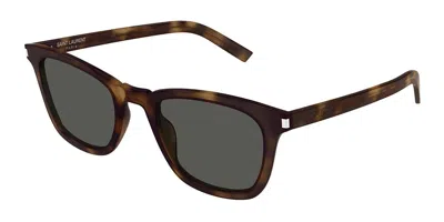 Saint Laurent Sl 716/k Slim Asian Fit 003 Women's Sunglasses Tortoiseshell Size 53 - Free Rx Lenses  - Free Rx Len In Brown