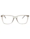 Saint Laurent Sl 717 Slim Glasses In Beige-beige-transparent