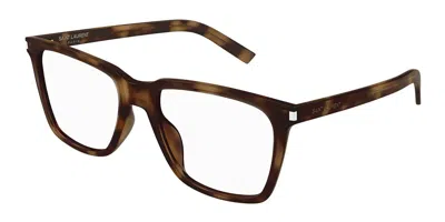 Saint Laurent Sl 717 Slim Women's Glasses, Tortoiseshell, Size 54 In Brown