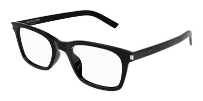 Saint Laurent Sl 718 Slim Asian Fit Men's Glasses, Black, Size 51
