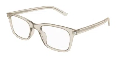 Saint Laurent Sl 718 Slim Asian Fit Men's Glasses, Brown, Size 54