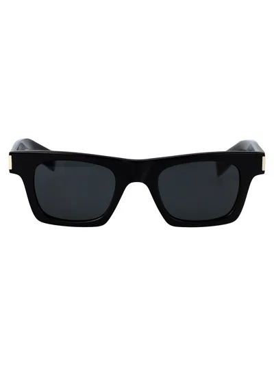 Saint Laurent Sl 719 Sunglasses In Black-black-black