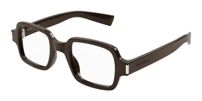 Saint Laurent Sl 720 Opt Men's Glasses, Brown, Size 48