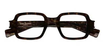 Saint Laurent Sl 720 Opt Men's Glasses, Tortoiseshell, Size 48 In Brown
