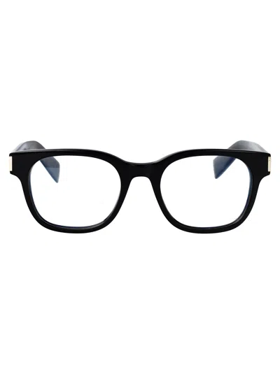 Saint Laurent Sl 722 Glasses In Black-black-transparent