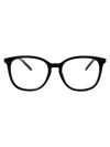 Saint Laurent Black-black-transparent Acetate Glasses In Multi