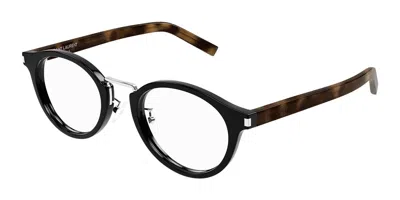 Saint Laurent Sl 728/j Asian Fit Men's Glasses, Black, Size 49