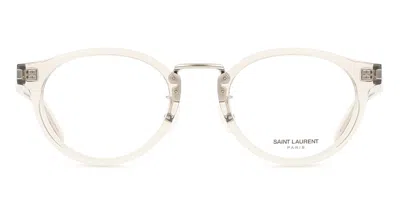 Saint Laurent Sl 728/j Asian Fit 003 Men's Glasses Brown Size 49 - Free Lenses - Blue Light Block Available In White