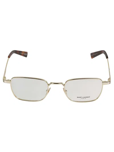 Saint Laurent Sl 729 Frame In Gold-gold-transparent