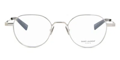 Saint Laurent Sl 730 Men's Glasses, Silver, Size 47