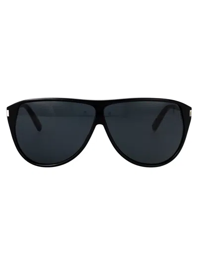 Saint Laurent Sl 731 Gaspar Sunglasses In Black-black-black
