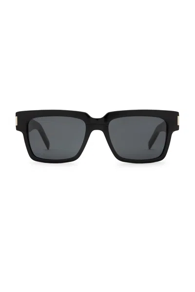 Saint Laurent Black Sl 732 Vadim Sunglasses In Grey