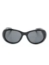 Saint Laurent Black Sl 736 Sunglasses In Black