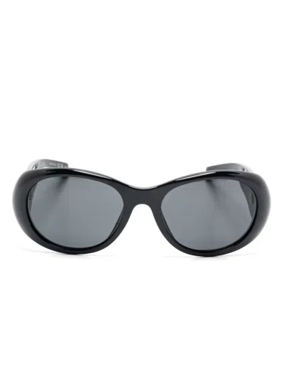 Saint Laurent Black Sl 736 Sunglasses In 001 Black