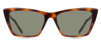 Saint Laurent Sl 737 Mica Thin 003 Women's Sunglasses Tortoiseshell Size 54 In Multi
