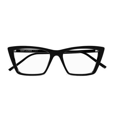SAINT LAURENT SAINT LAURENT SL 737 MICA THIN OPT LINEA SL LOGO 001 BLACK GLASSES