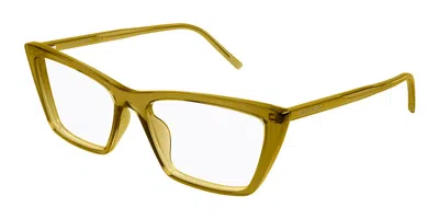 Saint Laurent Sl 737 Mica Thin Opt Women's Glasses, Green, Size 54