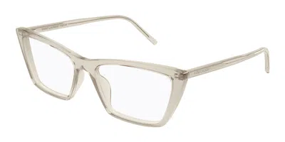 Saint Laurent Sl 737 Mica Thin Opt Women's Glasses, Yellow, Size 54