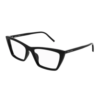 Saint Laurent Sl 737 Mica Thin Opt001-black-black-transparent