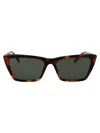 Saint Laurent Sl 737 Mica Thin Sunglasses In Gray