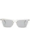 Saint Laurent Sl 737 Mica Thin Sunglasses In Neutrals