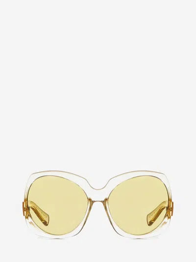 Saint Laurent Sl 74 Sunglasses In Yellow