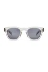 Saint Laurent Sl 746 Sunglasses In Beige & Silver