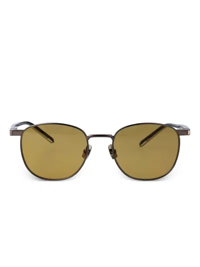 Saint Laurent Sunglasses Sl 707 In Ruthenium Havana Brow