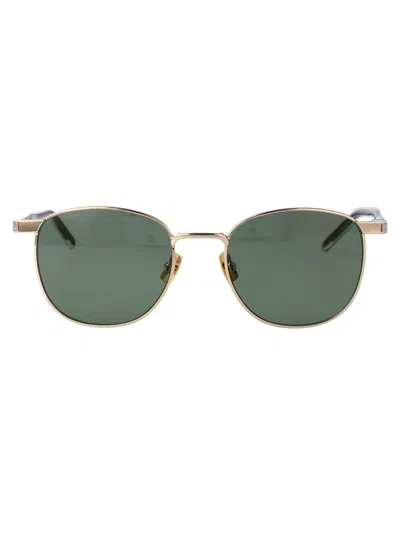 Saint Laurent Sl 747 Sunglasses In Gold