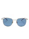 Saint Laurent Sl 747 Sunglasses In 金色