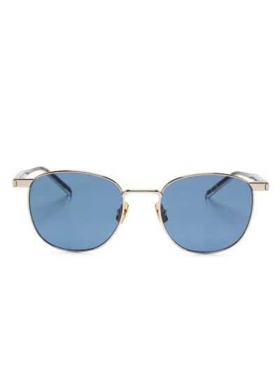 Saint Laurent Sl 747 Sunglasses In 金色