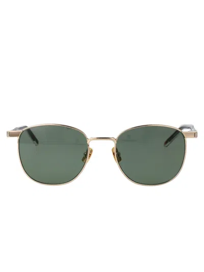 Saint Laurent Sl 747 Sunglasses In Gold