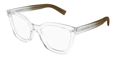 Saint Laurent Sl 748 006 Occhiali Da Vista Chiari Per Donna (solo Montatura) In Gray