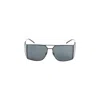 Saint Laurent Aviator Mask Sunglasses Double Bridge Slim Temples In Black
