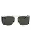 Saint Laurent Sl 750 Sunglasses In Silver-silver-grey
