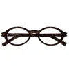 Saint Laurent Sl 751 Jeanne Opt-002 Havana-havana-transparent In Brown
