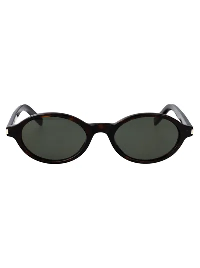 Saint Laurent Sl 751 Jeanne Sunglasses In Havana-havana-grey