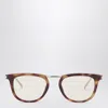 Saint Laurent Sl 753 Havana Sunglasses In Transparent