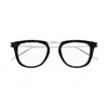 Saint Laurent Sl 753 Opt-002 Havana-silver-transparent In Havana-silver-transparent