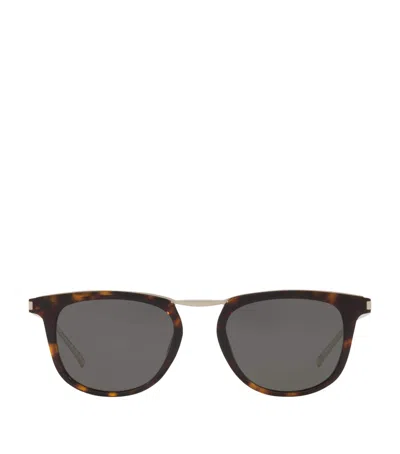 Saint Laurent Sl 753 Wellington Sunglasses In Brown