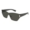 Saint Laurent Sl 755001 Grey Grey Grey In Brown