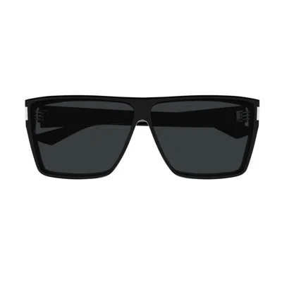 SAINT LAURENT SAINT LAURENT SL 756 LINEA CORNER ANGLE 001 BLACK SUNGLASSES