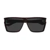 Saint Laurent Sl 756 Linea Corner Angle 002 Havana Grey Sunglasses