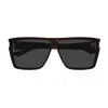 Saint Laurent Sl 756 Linea Corner Angle 002 Havana Grey Sunglasses