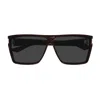 Saint Laurent Sl 756 Linea Corner Angle 002 Havana Grey Sunglasses