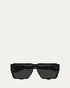 Saint Laurent Sl 756 64mm Oversize Rectangular Sunglasses In Black