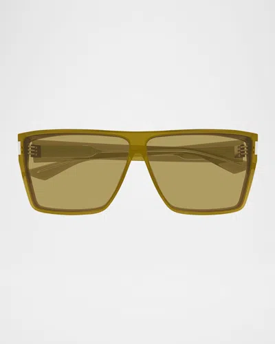 Saint Laurent Sl 756 Unisex Bio Injection Sunglasses In Metallic