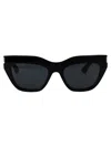 Saint Laurent Black-black-black Recycled Acetate Sunglasses In Black